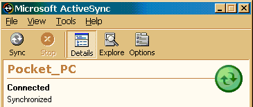 ActiveSync Window