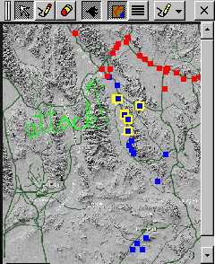 View of CPOF map on PDA