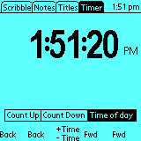 Timer "time of day" panel